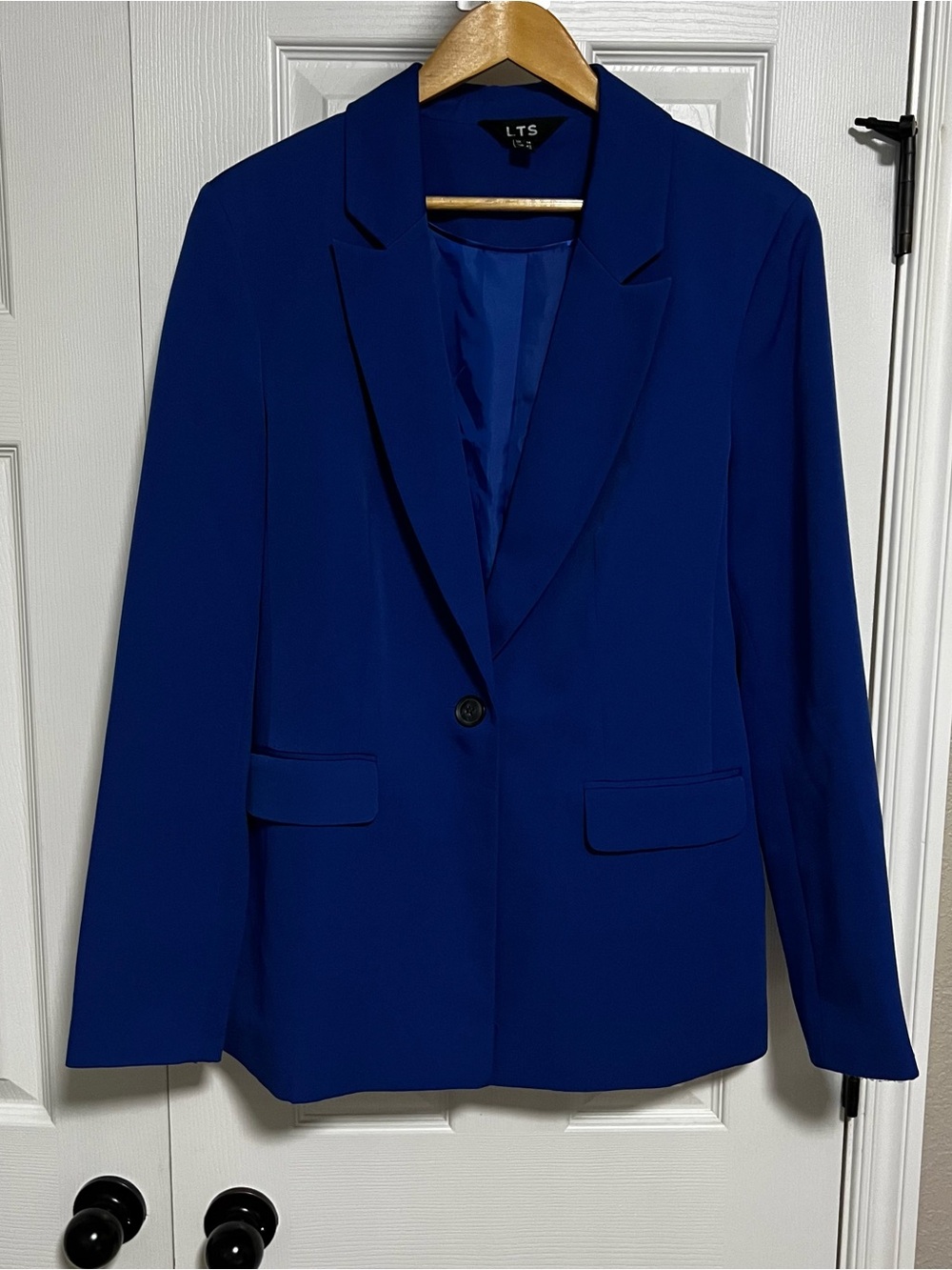 LTS (Long Tall Sally) Women's Single-Button Royal Blue Blazer